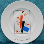 Dekorativ tallrik av Malevich